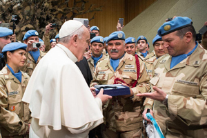 El contingente argentino visitó al Papa Francisco