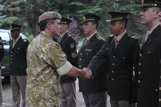 Recepción de nuevos oficiales del Regimiento de Caballería de Exploracion 4 Coraceros General Lavalle