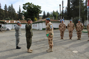 Visita de autoridad militar de la República de Chile.