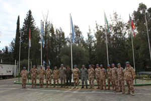 Visita de autoridad militar de la República de Chile.