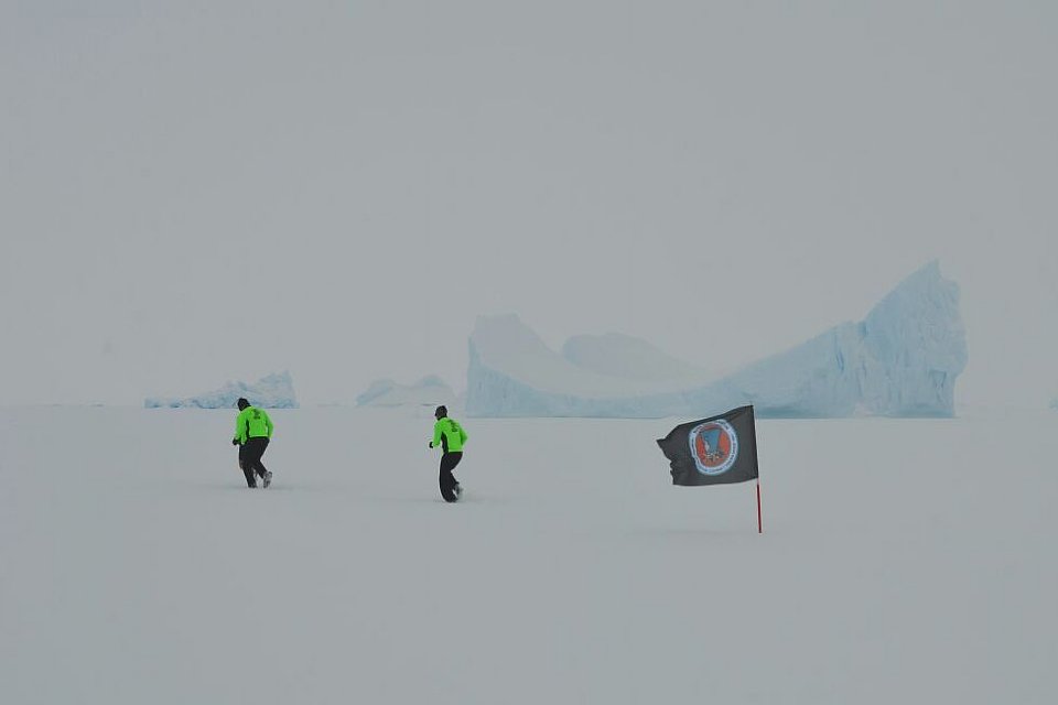 Carrera 8k en la Antártida