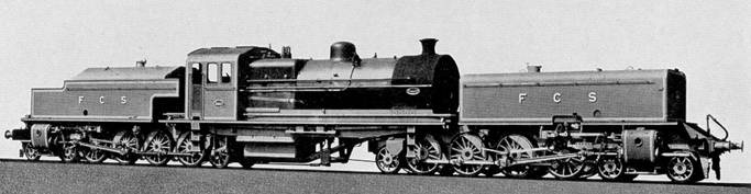 Locomotora Beyer Garratt 4-8-2+2-8-4 Nro 4862 del Ferrocarril Sud (1928) Trocha 1.676 mm